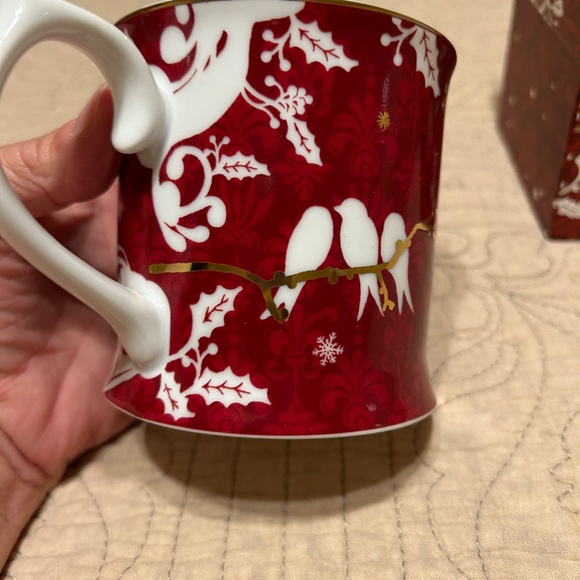 Starbucks Christmas Mug With Red Gold Birds 2010 - Picture 4 of 7